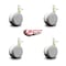 Service Caster 3 Inch MRI Safe Casters, 10mm Threaded Stem, Set of 4, 4PK SCC-TS02S75-TPR-GRY-M10X22-MRI-4 - alternate 4
